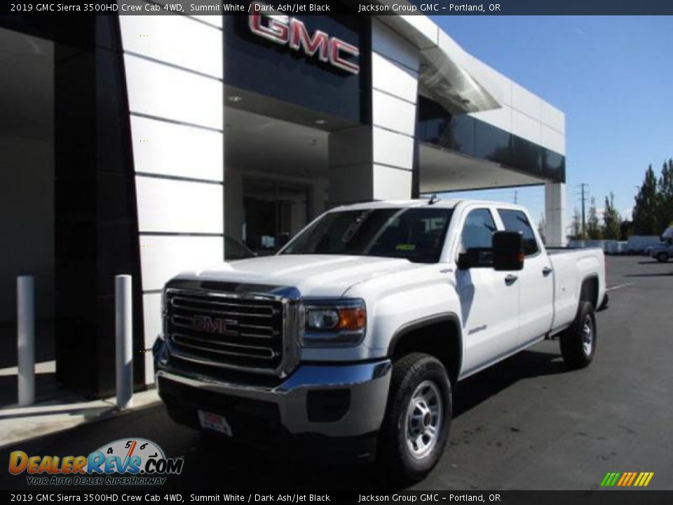 2019 GMC Sierra 3500HD Crew Cab 4WD Summit White / Dark Ash/Jet Black Photo #1