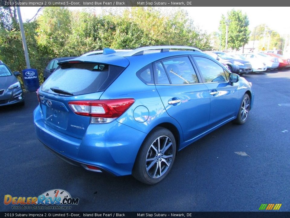 2019 Subaru Impreza 2.0i Limited 5-Door Island Blue Pearl / Black Photo #6