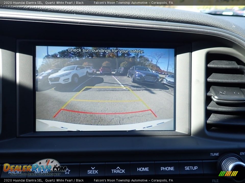 2020 Hyundai Elantra SEL Quartz White Pearl / Black Photo #14