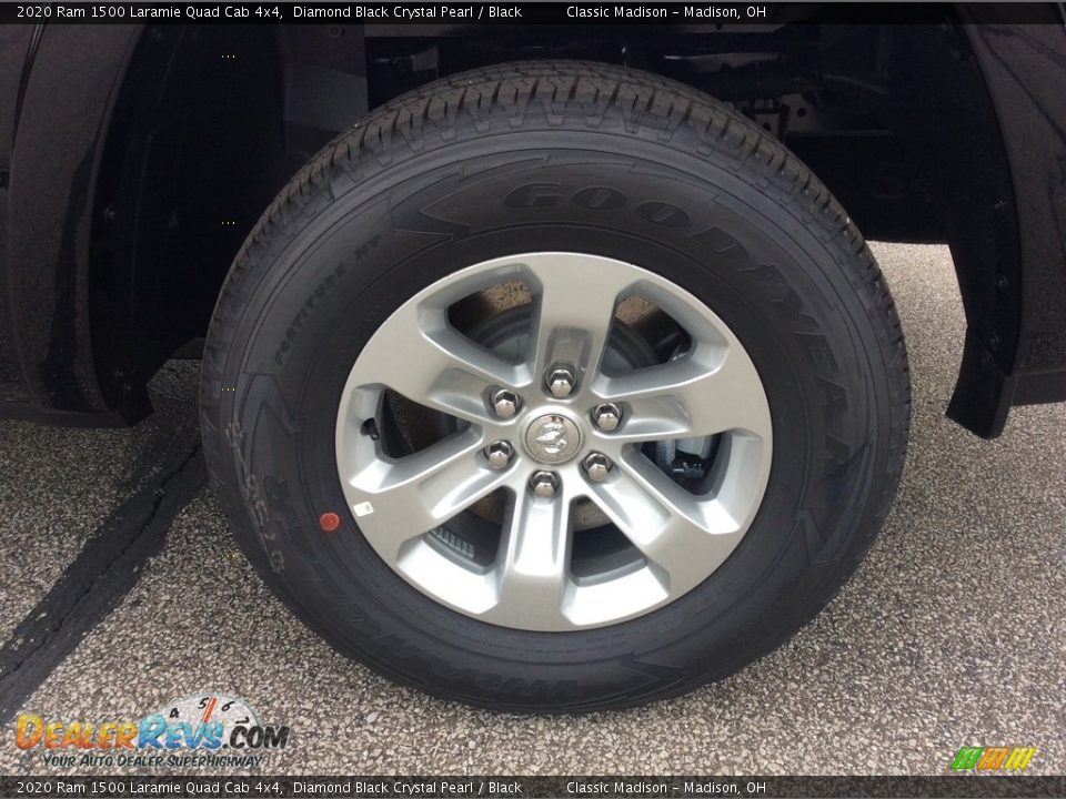 2020 Ram 1500 Laramie Quad Cab 4x4 Diamond Black Crystal Pearl / Black Photo #10