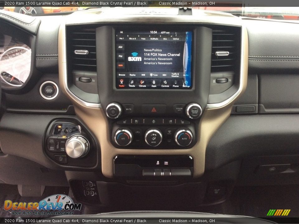 2020 Ram 1500 Laramie Quad Cab 4x4 Diamond Black Crystal Pearl / Black Photo #14