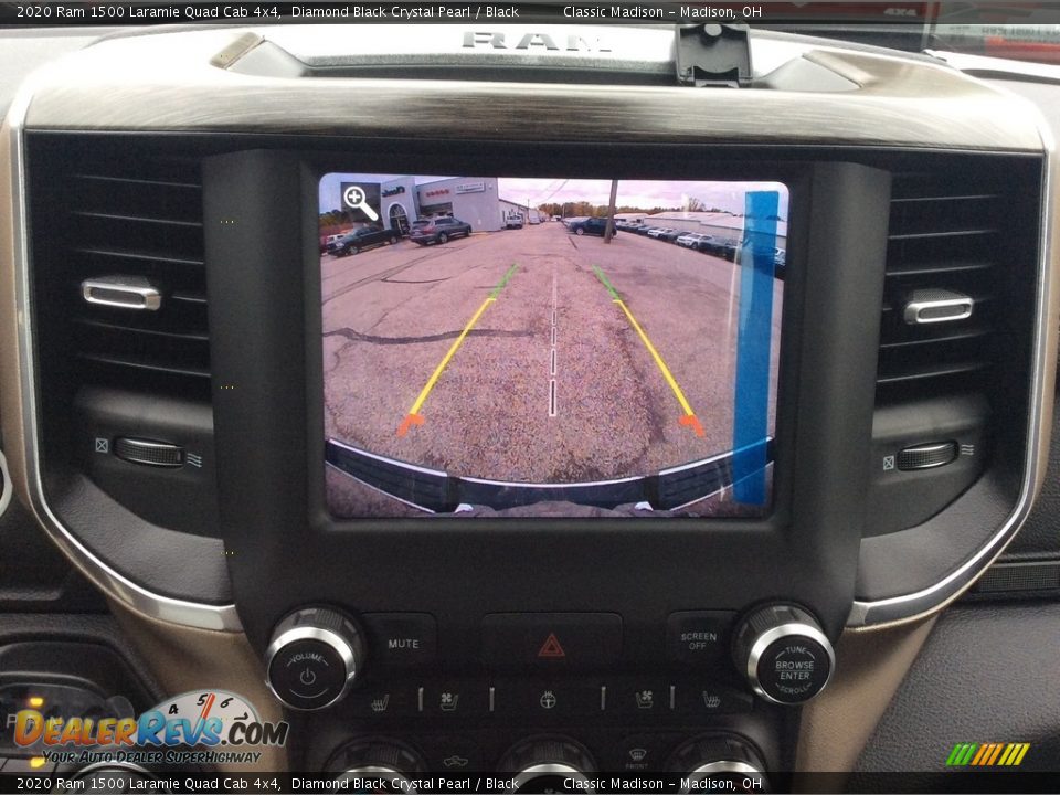 2020 Ram 1500 Laramie Quad Cab 4x4 Diamond Black Crystal Pearl / Black Photo #16