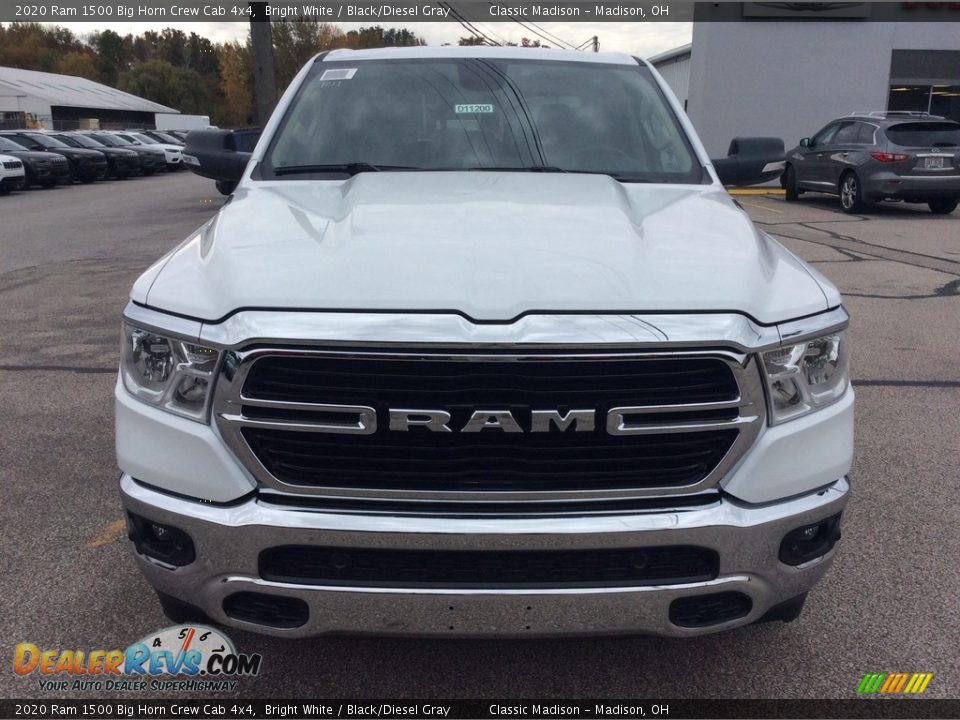 2020 Ram 1500 Big Horn Crew Cab 4x4 Bright White / Black/Diesel Gray Photo #4