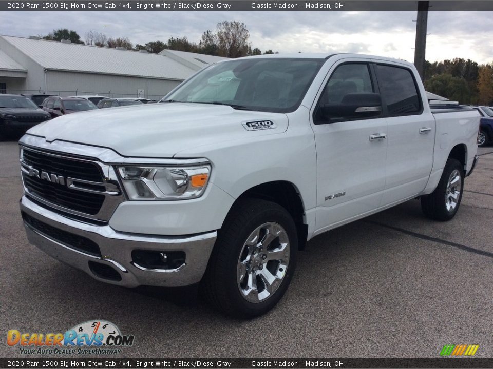 2020 Ram 1500 Big Horn Crew Cab 4x4 Bright White / Black/Diesel Gray Photo #5