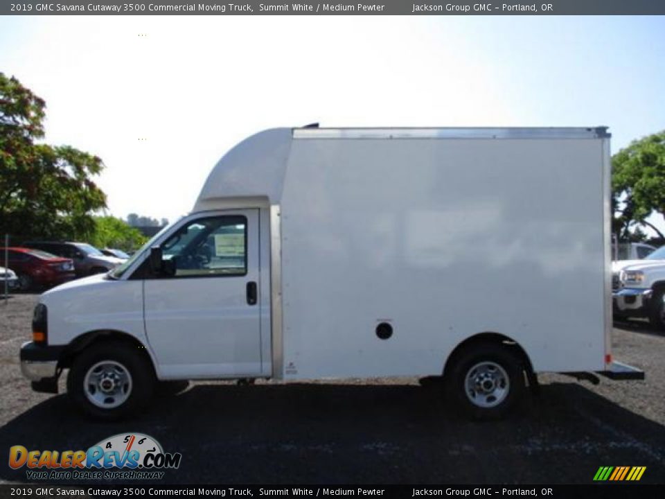 2019 GMC Savana Cutaway 3500 Commercial Moving Truck Summit White / Medium Pewter Photo #2