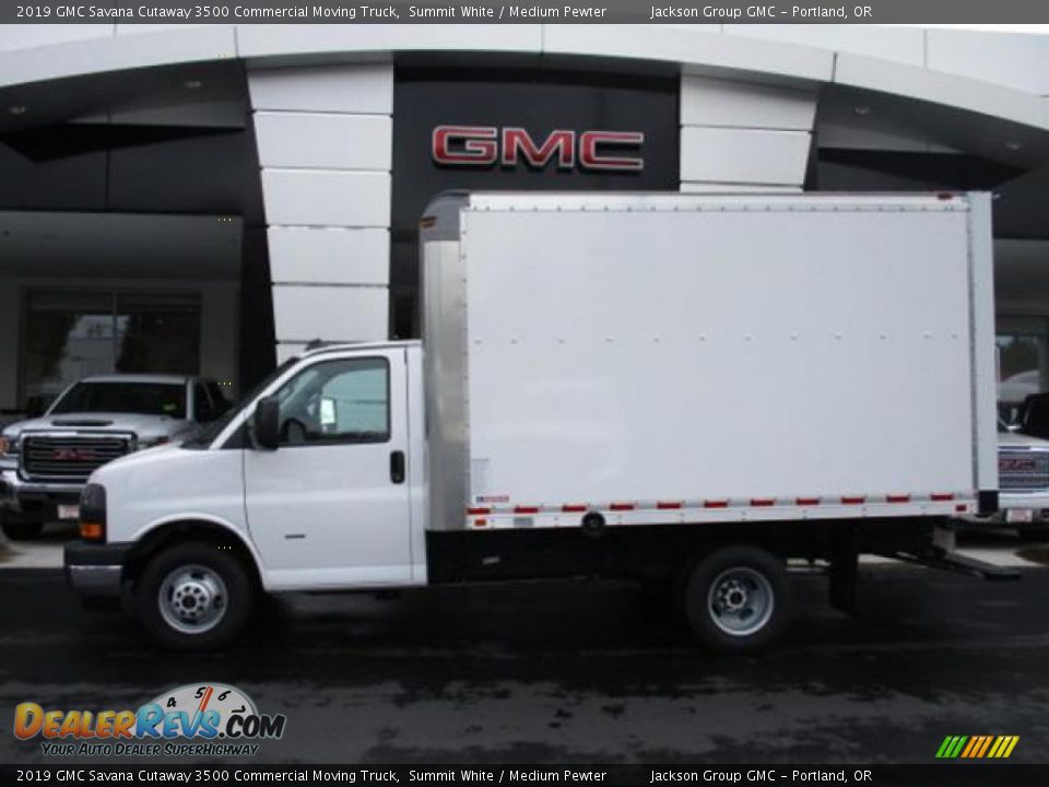 Summit White 2019 GMC Savana Cutaway 3500 Commercial Moving Truck Photo #2
