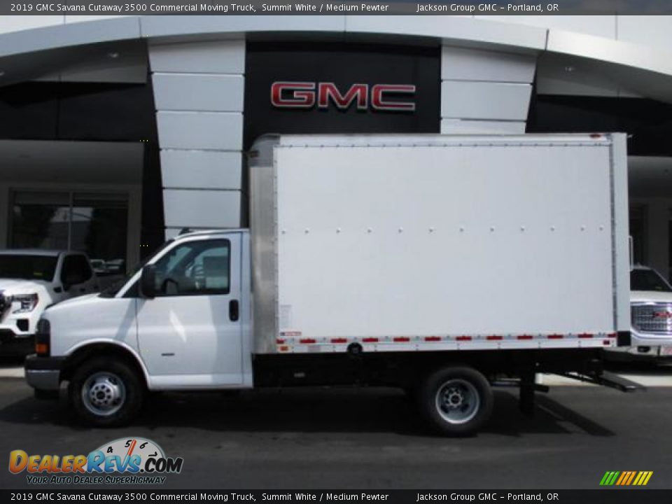 2019 GMC Savana Cutaway 3500 Commercial Moving Truck Summit White / Medium Pewter Photo #2