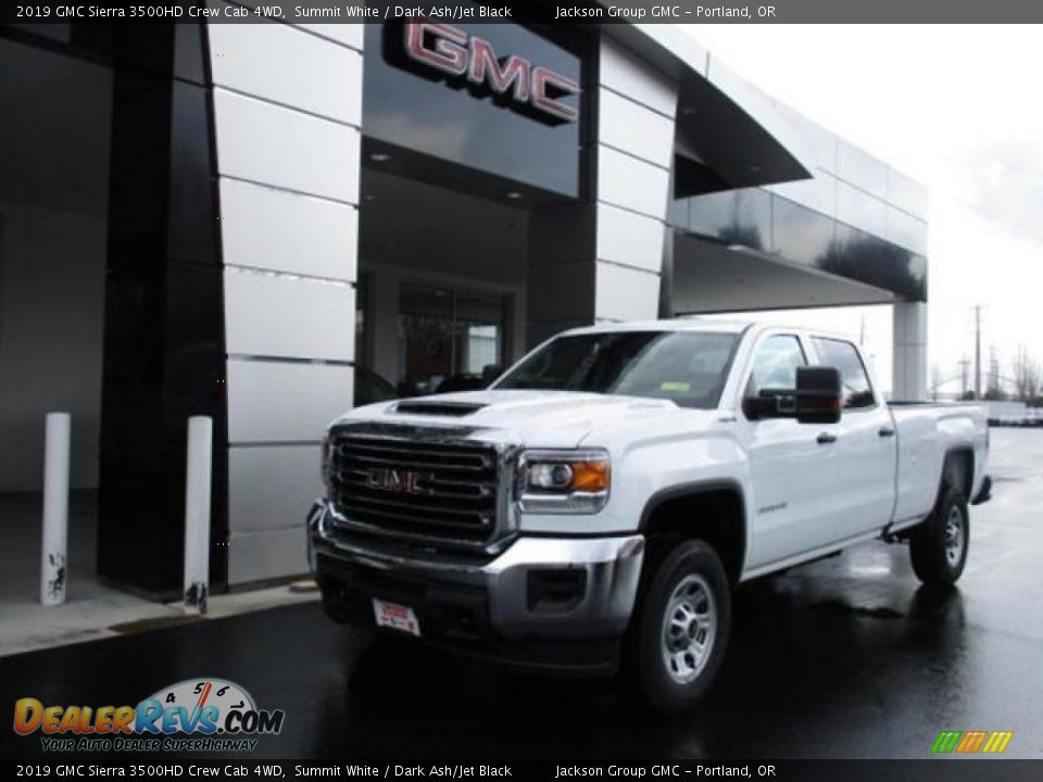 2019 GMC Sierra 3500HD Crew Cab 4WD Summit White / Dark Ash/Jet Black Photo #1