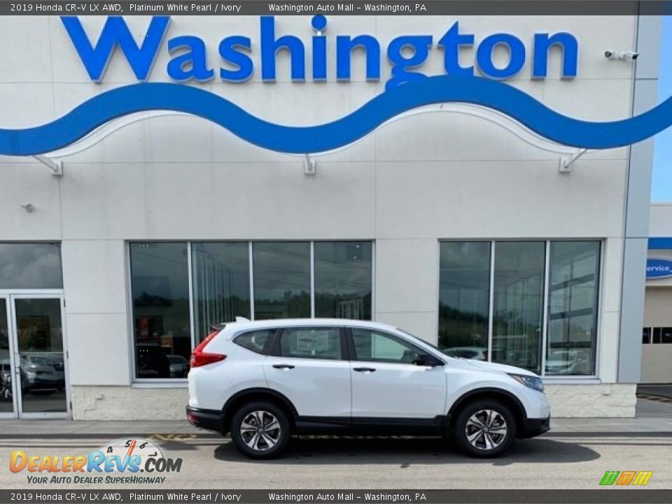 2019 Honda CR-V LX AWD Platinum White Pearl / Ivory Photo #1