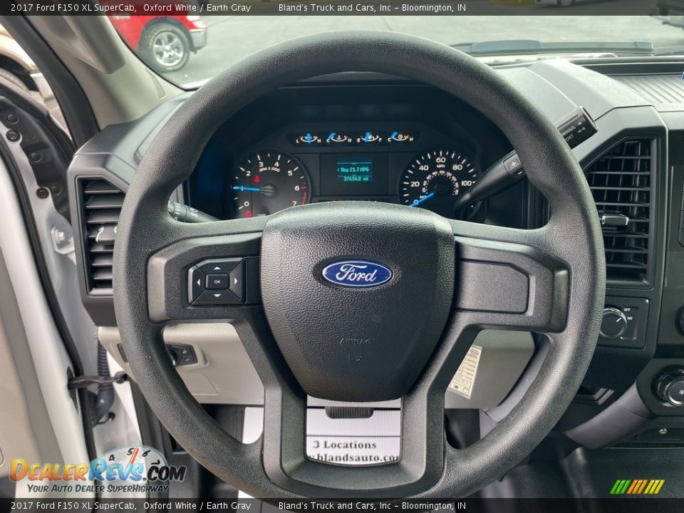2017 Ford F150 XL SuperCab Oxford White / Earth Gray Photo #13