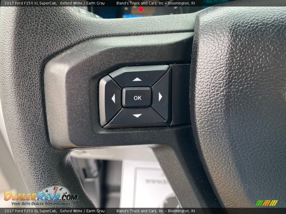 2017 Ford F150 XL SuperCab Oxford White / Earth Gray Photo #15