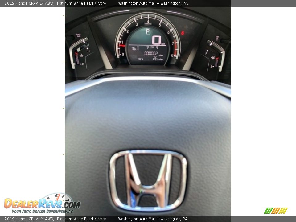 2019 Honda CR-V LX AWD Platinum White Pearl / Ivory Photo #30