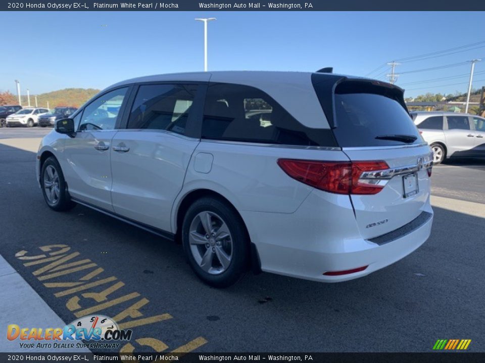 2020 Honda Odyssey EX-L Platinum White Pearl / Mocha Photo #5