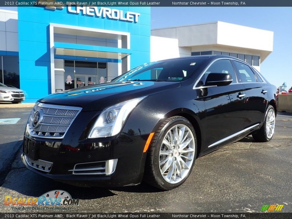 2013 Cadillac XTS Platinum AWD Black Raven / Jet Black/Light Wheat Opus Full Leather Photo #2