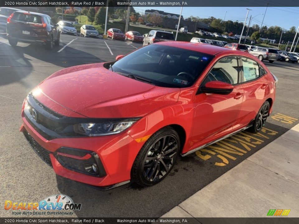 2020 Honda Civic Sport Hatchback Rallye Red / Black Photo #4