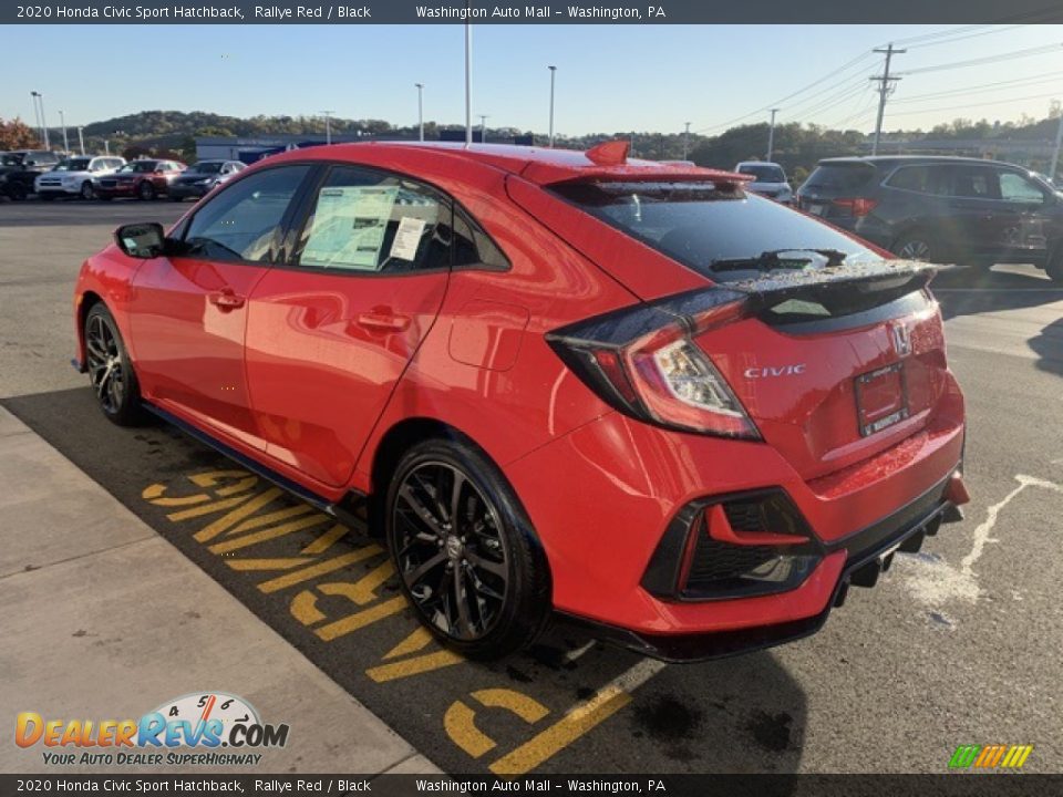 2020 Honda Civic Sport Hatchback Rallye Red / Black Photo #5