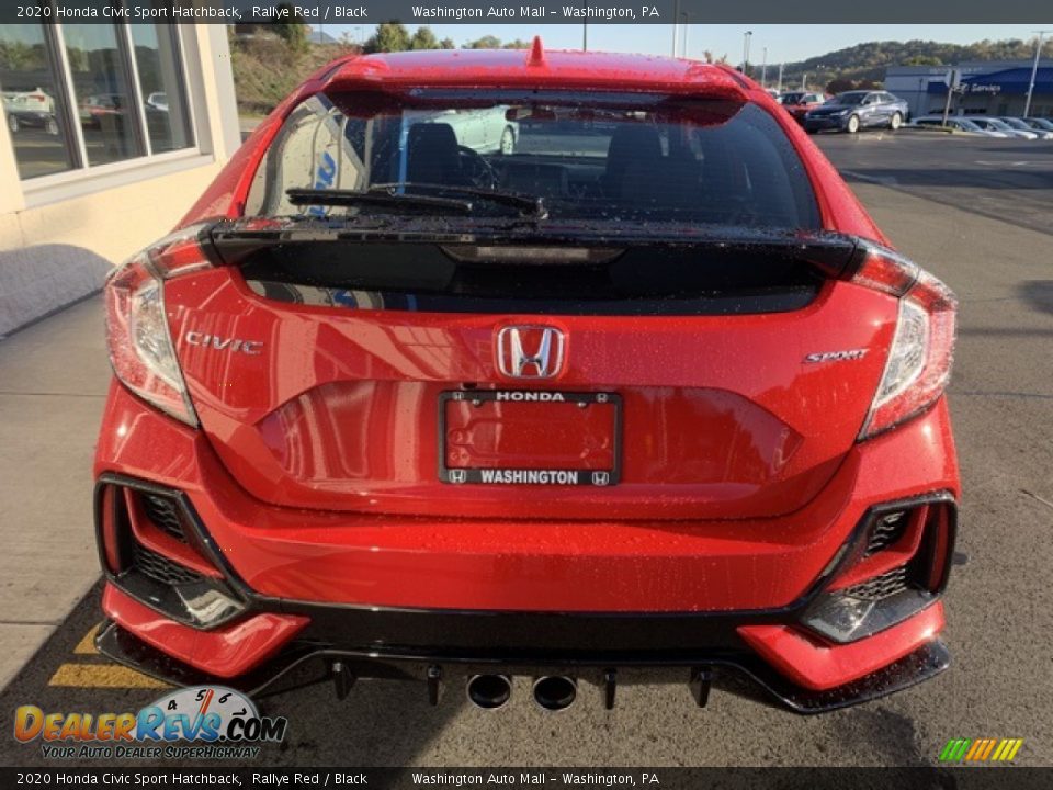 2020 Honda Civic Sport Hatchback Rallye Red / Black Photo #6