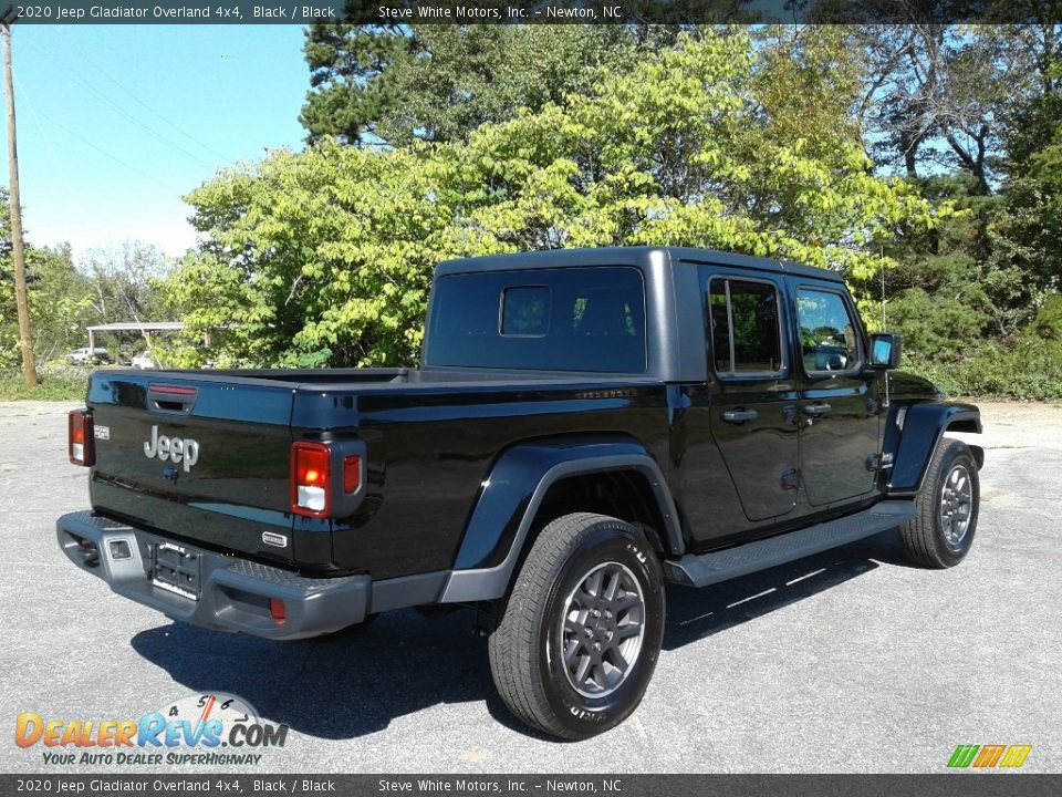 2020 Jeep Gladiator Overland 4x4 Black / Black Photo #6