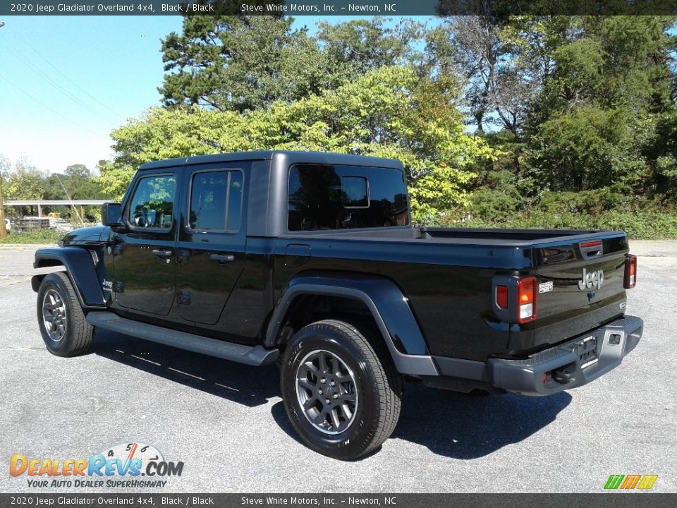 2020 Jeep Gladiator Overland 4x4 Black / Black Photo #8