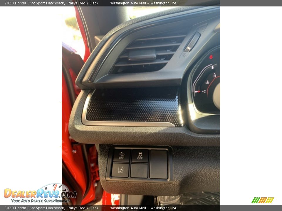 2020 Honda Civic Sport Hatchback Rallye Red / Black Photo #12