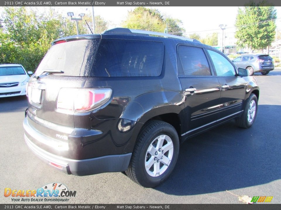2013 GMC Acadia SLE AWD Carbon Black Metallic / Ebony Photo #6