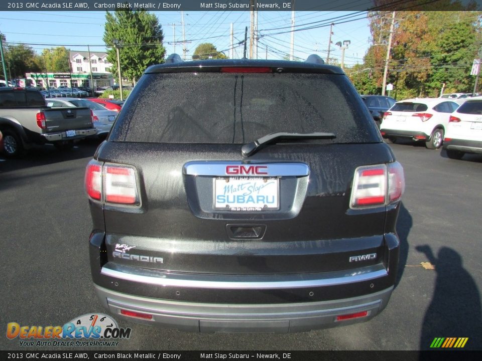 2013 GMC Acadia SLE AWD Carbon Black Metallic / Ebony Photo #7