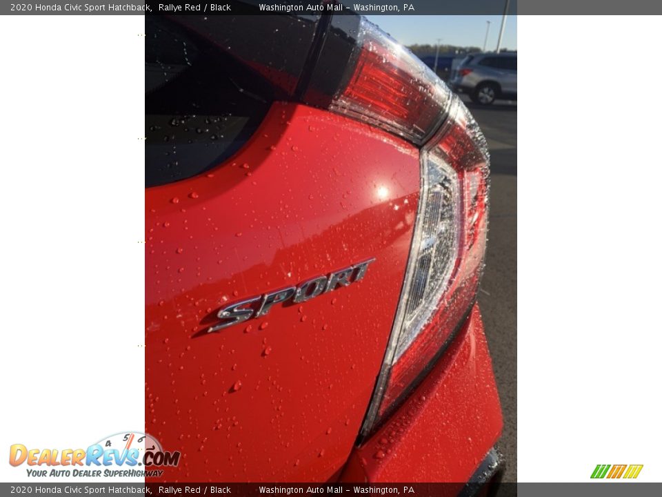 2020 Honda Civic Sport Hatchback Rallye Red / Black Photo #22