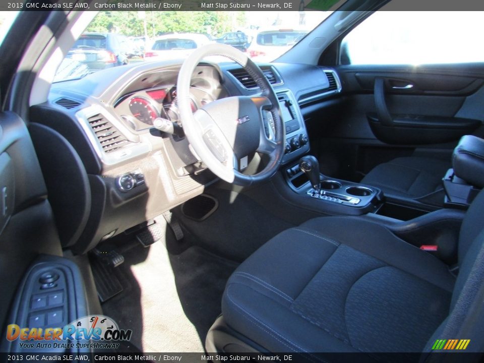 2013 GMC Acadia SLE AWD Carbon Black Metallic / Ebony Photo #12