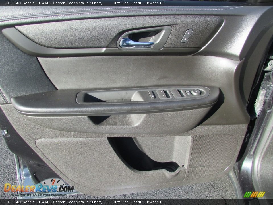 2013 GMC Acadia SLE AWD Carbon Black Metallic / Ebony Photo #14