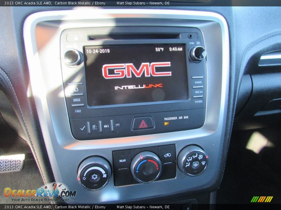 2013 GMC Acadia SLE AWD Carbon Black Metallic / Ebony Photo #25