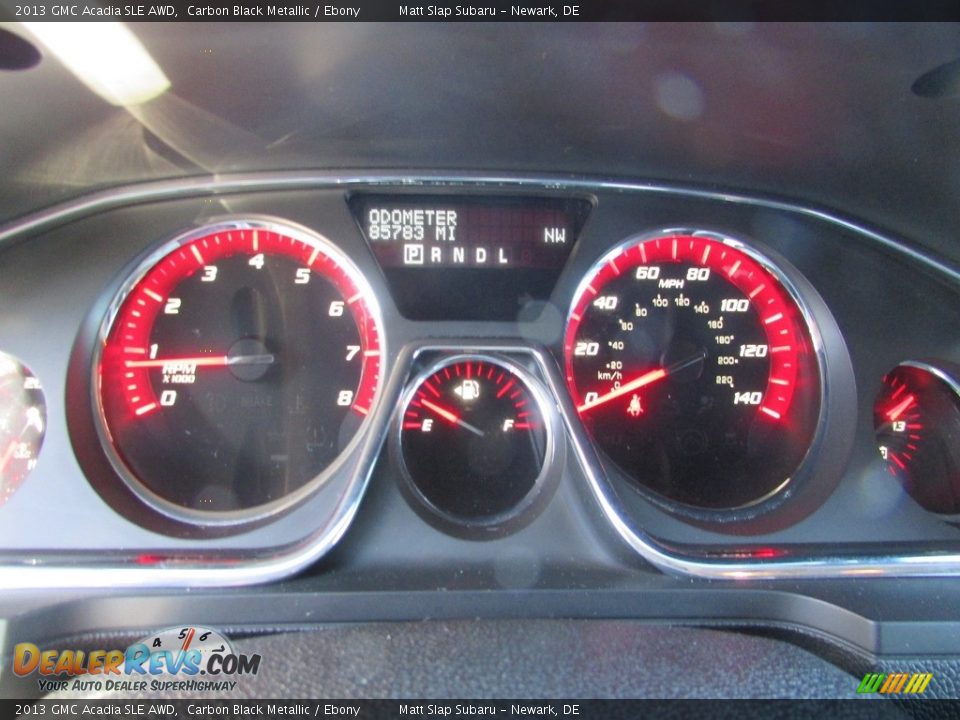 2013 GMC Acadia SLE AWD Carbon Black Metallic / Ebony Photo #28