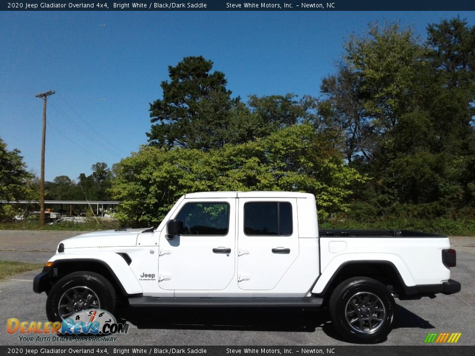 2020 Jeep Gladiator Overland 4x4 Bright White / Black/Dark Saddle Photo #1