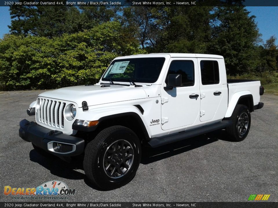 2020 Jeep Gladiator Overland 4x4 Bright White / Black/Dark Saddle Photo #2