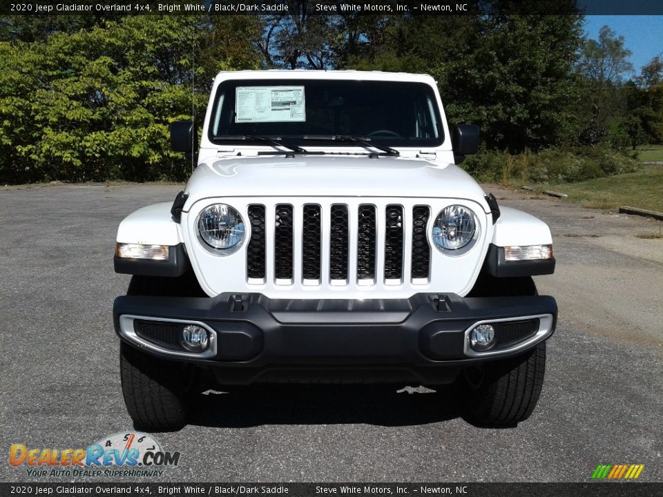 2020 Jeep Gladiator Overland 4x4 Bright White / Black/Dark Saddle Photo #3