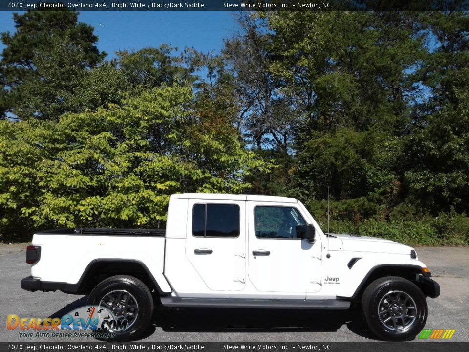 2020 Jeep Gladiator Overland 4x4 Bright White / Black/Dark Saddle Photo #5