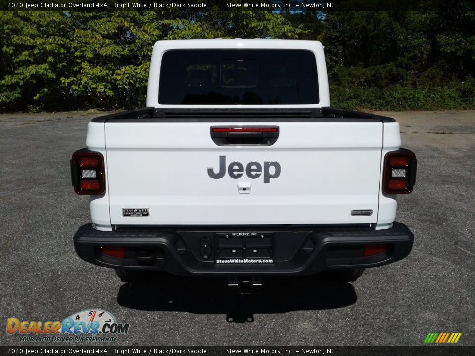 2020 Jeep Gladiator Overland 4x4 Bright White / Black/Dark Saddle Photo #7