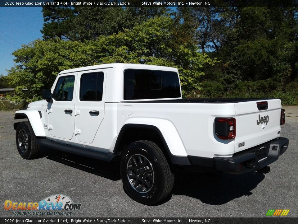 2020 Jeep Gladiator Overland 4x4 Bright White / Black/Dark Saddle Photo #8