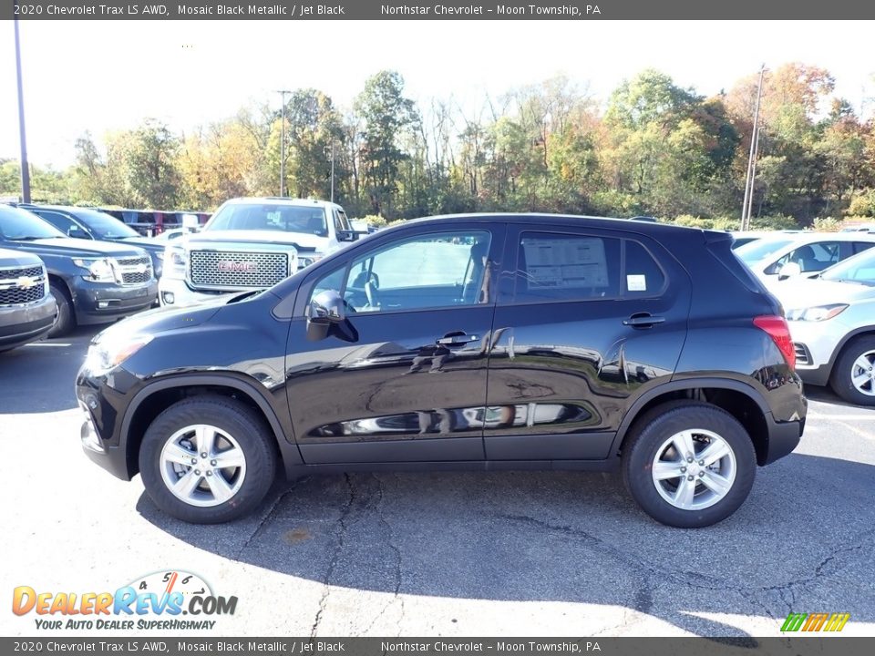 2020 Chevrolet Trax LS AWD Mosaic Black Metallic / Jet Black Photo #2