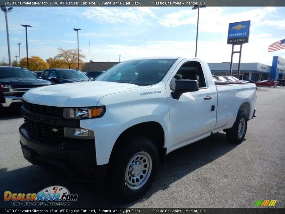 2020 Chevrolet Silverado 1500 WT Regular Cab 4x4 Summit White / Jet Black Photo #1