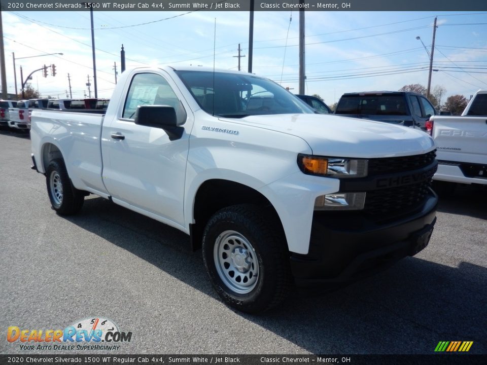 Front 3/4 View of 2020 Chevrolet Silverado 1500 WT Regular Cab 4x4 Photo #3