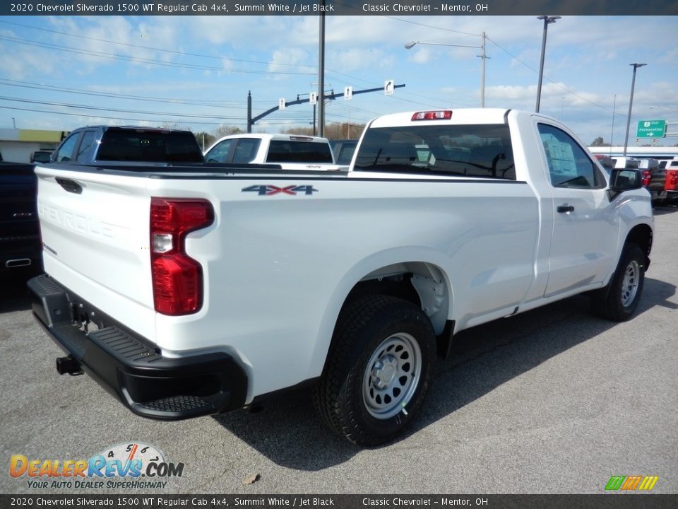 2020 Chevrolet Silverado 1500 WT Regular Cab 4x4 Summit White / Jet Black Photo #4