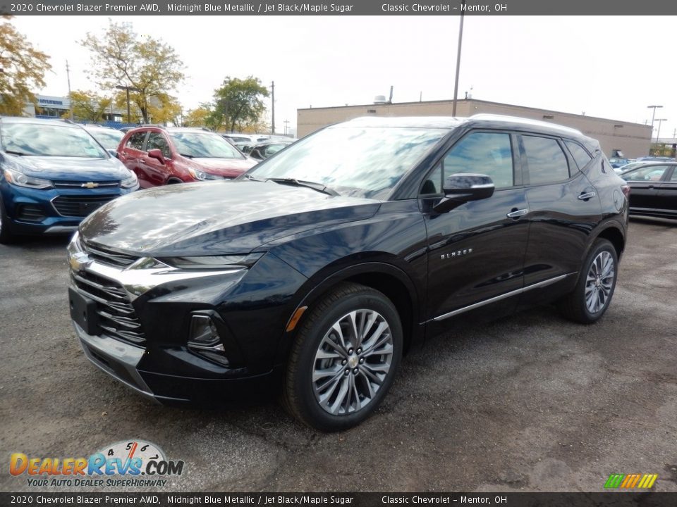 2020 Chevrolet Blazer Premier AWD Midnight Blue Metallic / Jet Black/Maple Sugar Photo #1