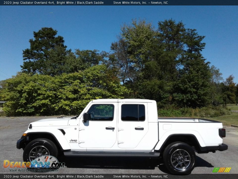 2020 Jeep Gladiator Overland 4x4 Bright White / Black/Dark Saddle Photo #1