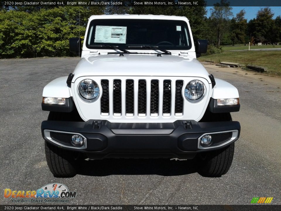 2020 Jeep Gladiator Overland 4x4 Bright White / Black/Dark Saddle Photo #3