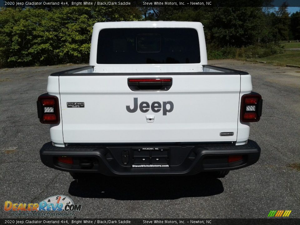 2020 Jeep Gladiator Overland 4x4 Bright White / Black/Dark Saddle Photo #7