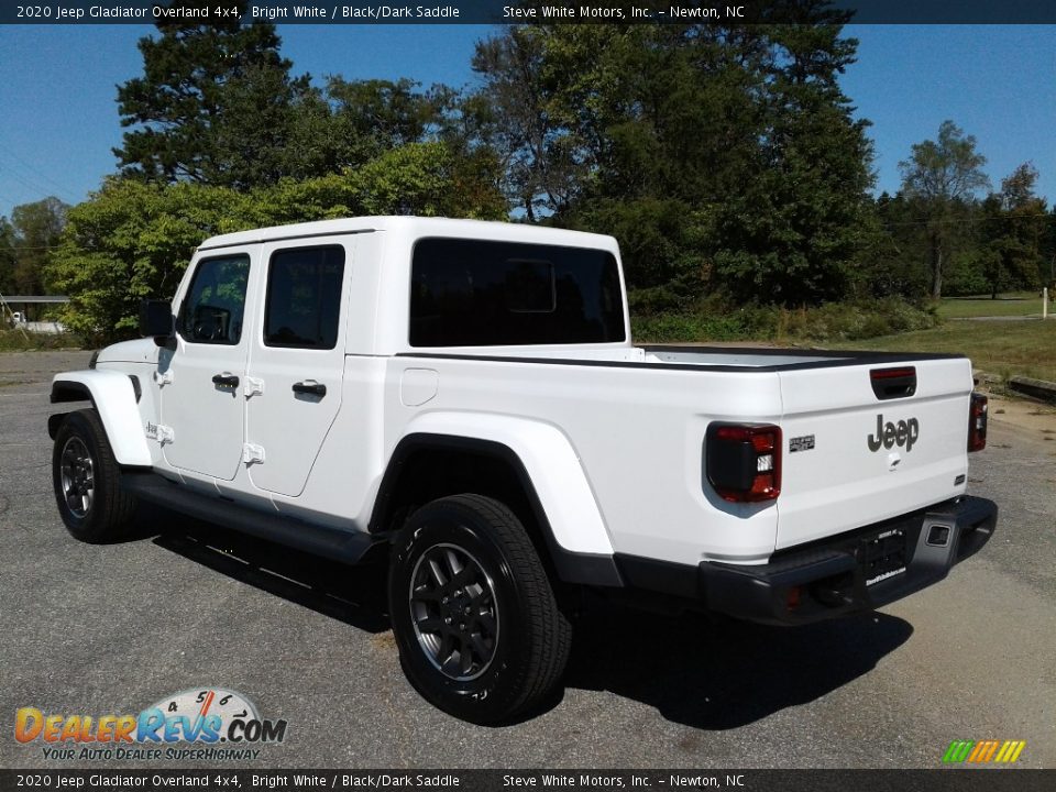 2020 Jeep Gladiator Overland 4x4 Bright White / Black/Dark Saddle Photo #8