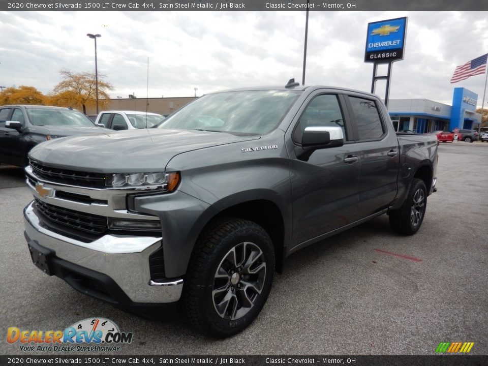 2020 Chevrolet Silverado 1500 LT Crew Cab 4x4 Satin Steel Metallic / Jet Black Photo #1