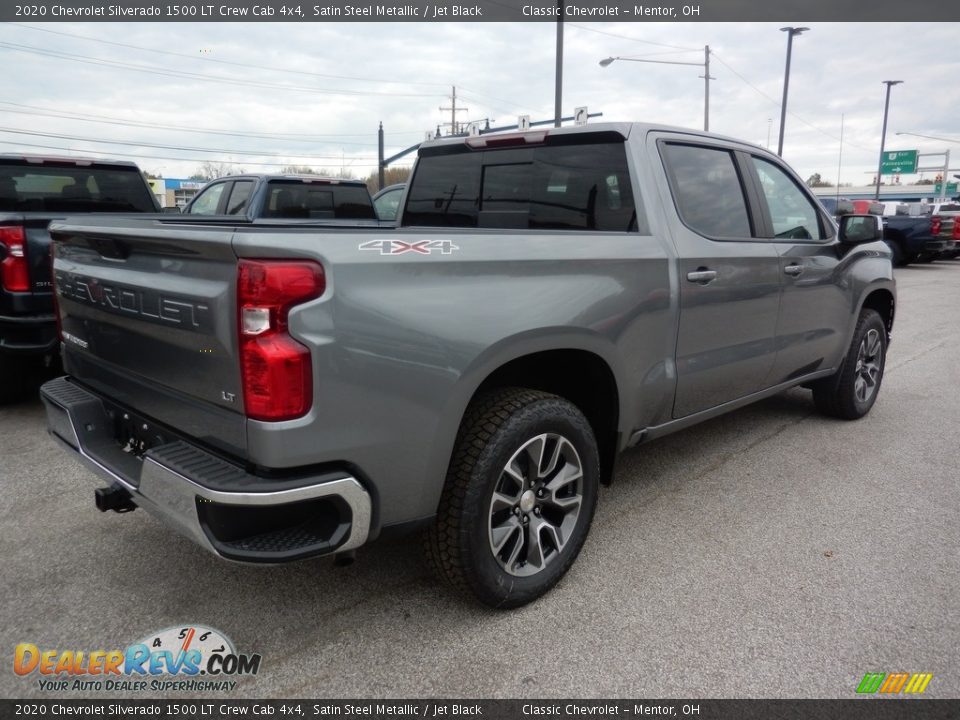 2020 Chevrolet Silverado 1500 LT Crew Cab 4x4 Satin Steel Metallic / Jet Black Photo #4