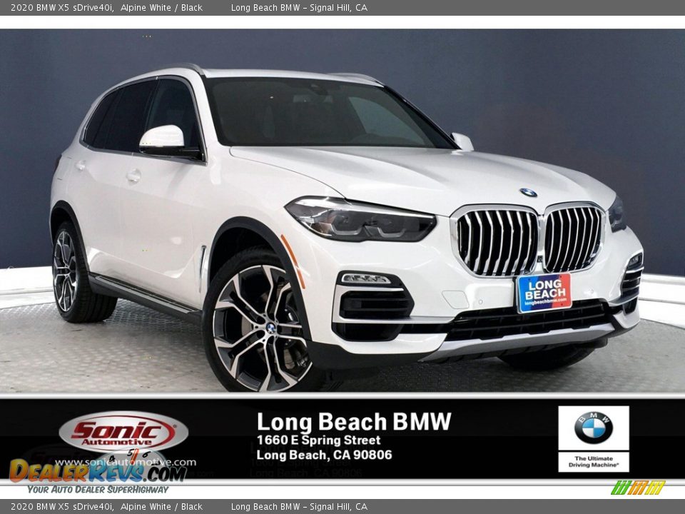 2020 BMW X5 sDrive40i Alpine White / Black Photo #1