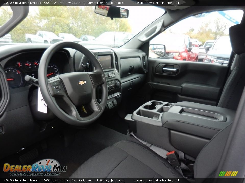 Front Seat of 2020 Chevrolet Silverado 1500 Custom Crew Cab 4x4 Photo #7